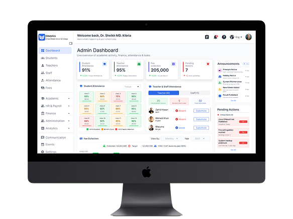 Edulytics Desktop Dashboard